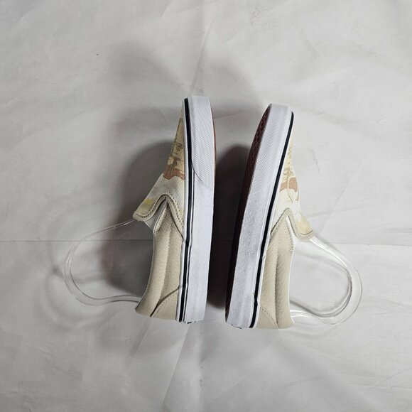 Vans Cream and Green Desert Sneakers with Slip-On Design Boy's size 3.5 Women 5 - Picture 6 of 8